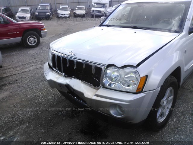 1J4HR58N05C546027 - 2005 JEEP GRAND CHEROKEE LIMITED SILVER photo 6
