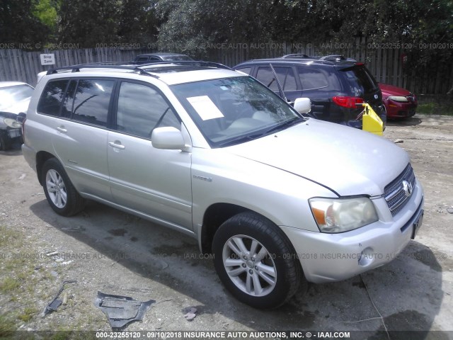 JTEEW21A170043565 - 2007 TOYOTA HIGHLANDER HYBRID SILVER photo 1