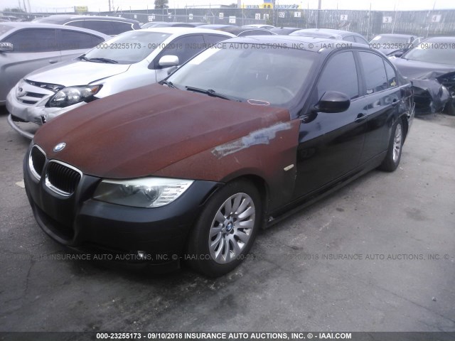 WBAPH57559NL77829 - 2009 BMW 328 I SULEV BLACK photo 2