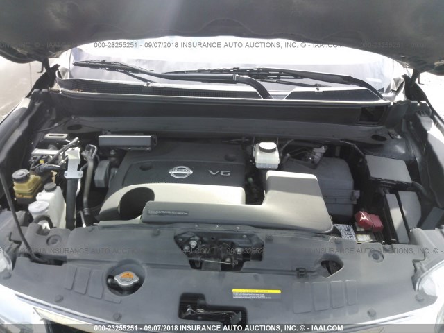 5N1AR2MN9EC633562 - 2014 NISSAN PATHFINDER S/SV/SL/PLATINUM BLACK photo 10