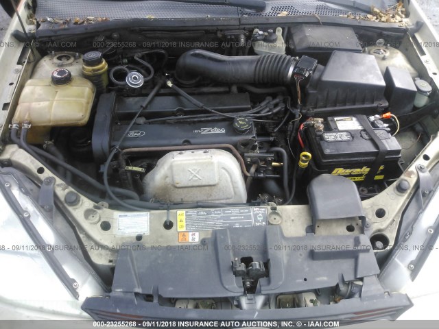 1FAHP3438YW374004 - 2000 FORD FOCUS SE/SE SPORT GOLD photo 10