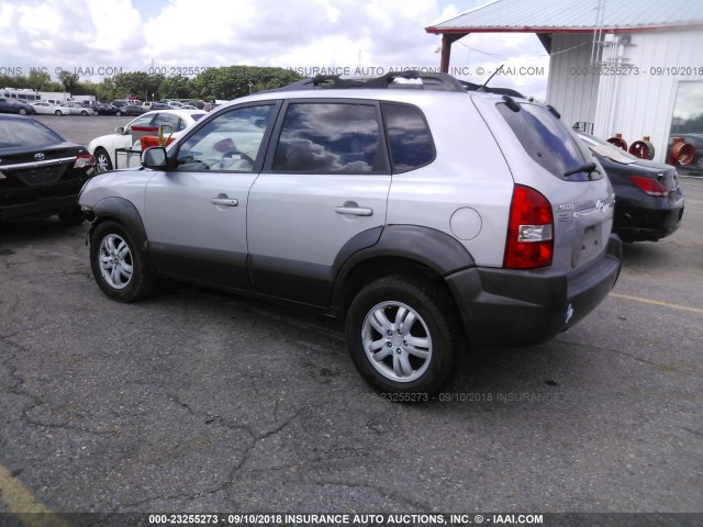 KM8JN12D76U337015 - 2006 HYUNDAI TUCSON SILVER photo 3