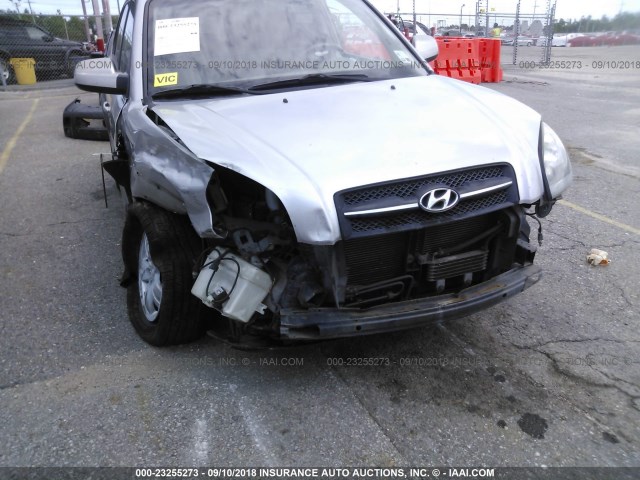 KM8JN12D76U337015 - 2006 HYUNDAI TUCSON SILVER photo 6