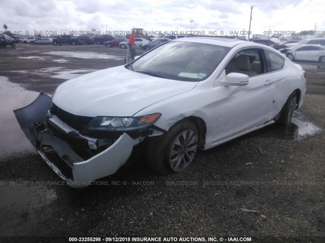 1HGCT1B82FA007193 - 2015 HONDA ACCORD EXL WHITE photo 2