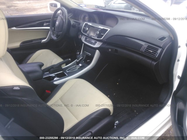 1HGCT1B82FA007193 - 2015 HONDA ACCORD EXL WHITE photo 5