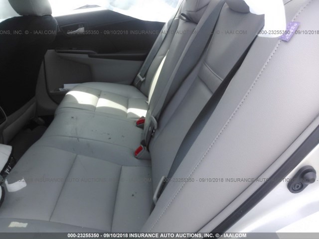 4T4BF1FK9CR185976 - 2012 TOYOTA CAMRY SE/LE/XLE SILVER photo 8