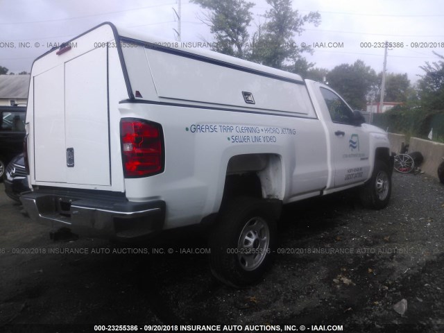 1GC0CUEG5GZ142192 - 2016 CHEVROLET SILVERADO C2500 HEAVY DUTY WHITE photo 4