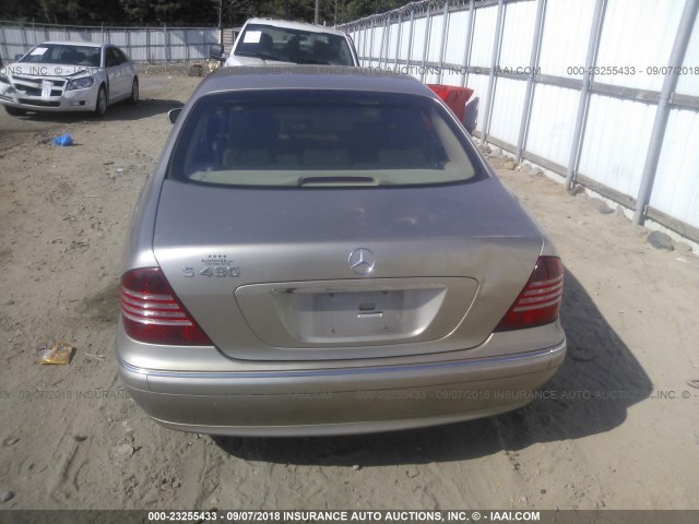WDBNG70J24A424409 - 2004 MERCEDES-BENZ S 430 GOLD photo 6