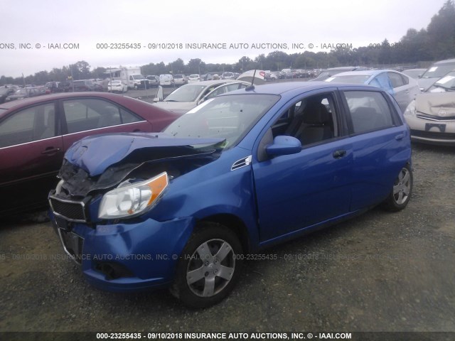 KL1TD6DE7AB101804 - 2010 CHEVROLET AVEO LS/LT 蓝色 照片 2