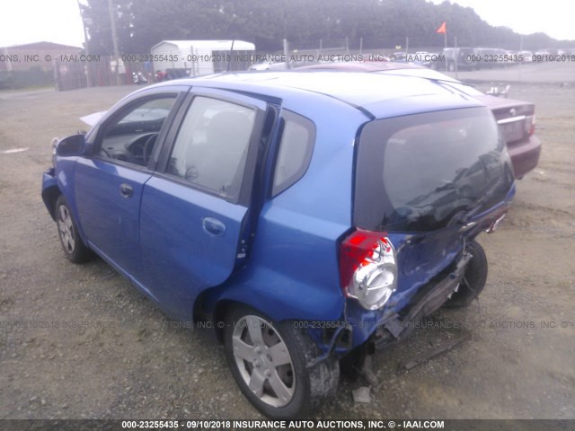 KL1TD6DE7AB101804 - 2010 CHEVROLET AVEO LS/LT 蓝色 照片 3
