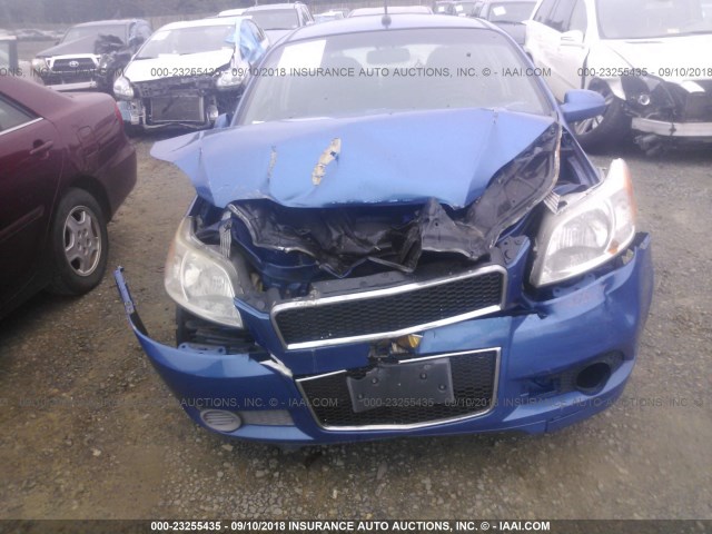 KL1TD6DE7AB101804 - 2010 CHEVROLET AVEO LS/LT 蓝色 照片 6