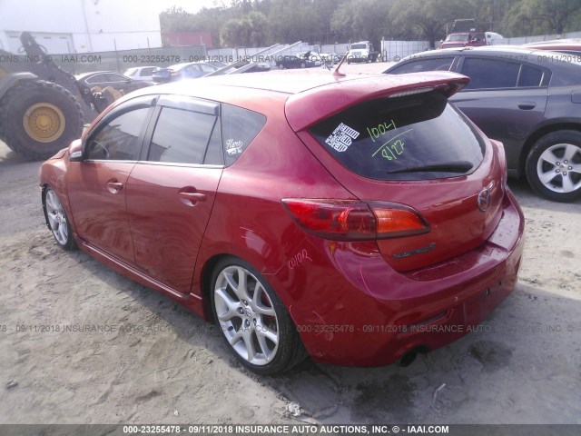 JM1BL1H30A1263783 - 2010 MAZDA SPEED 3 RED photo 3