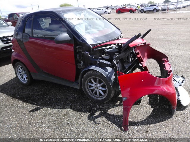 WMEEJ31X19K272382 - 2009 SMART FORTWO PURE/PASSION RED photo 1