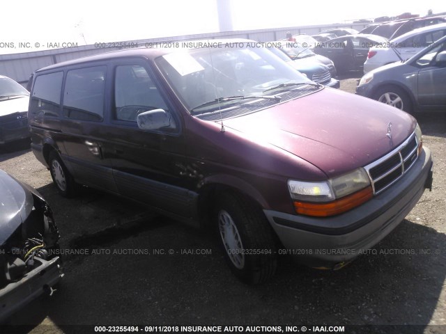 1B4GH54R5NX220615 - 1992 DODGE GRAND CARAVAN LE RED photo 1