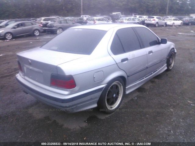 WBACD4323VAV51334 - 1997 BMW 328 I AUTOMATIC SILVER photo 4