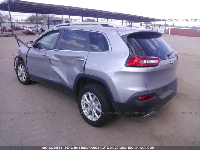 1C4PJLCX1JD518070 - 2018 JEEP CHEROKEE LATITUDE Gümüş fotoğraf 3