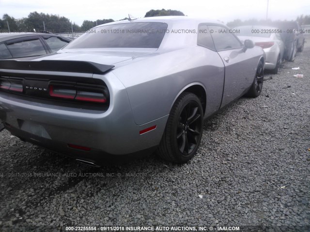 2C3CDZAG6HH611650 - 2017 DODGE CHALLENGER SXT GRAY photo 4