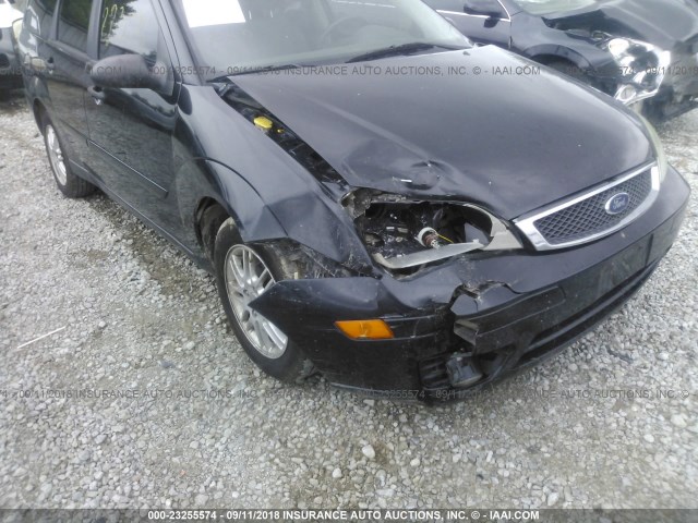 1FAFP36N16W108844 - 2006 FORD FOCUS ZXW BLACK photo 6