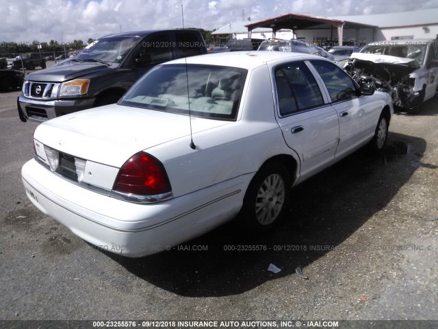 2FAFP74W85X108233 - 2005 FORD CROWN VICTORIA LX WHITE photo 4