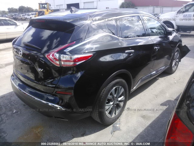 5N1AZ2MG7HN118232 - 2017 NISSAN MURANO S/SL/SV/PLATINUM BLACK photo 4