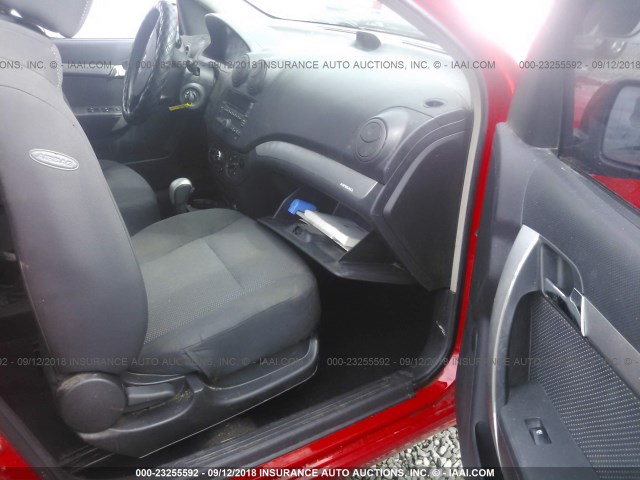 KL1TD5DE1AB112968 - 2010 CHEVROLET AVEO LS/LT 红色 照片 5