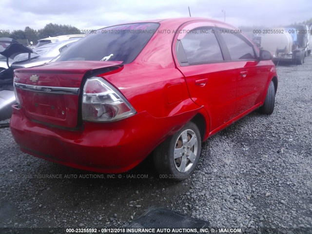 KL1TD5DE1AB112968 - 2010 CHEVROLET AVEO LS/LT 红色 照片 6