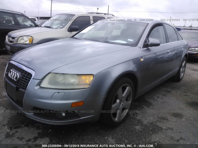 WAUAH74F38N121539 - 2008 AUDI A6 3.2 GRAY photo 2