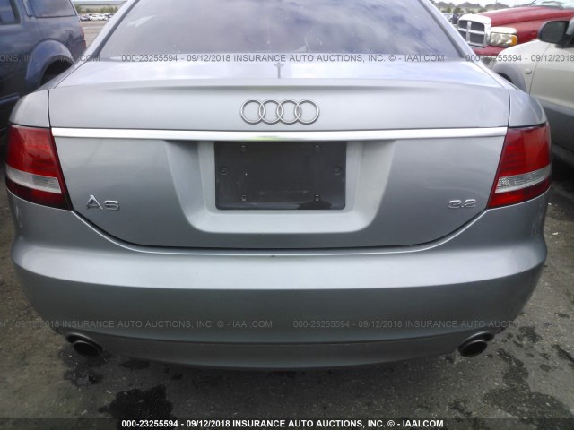 WAUAH74F38N121539 - 2008 AUDI A6 3.2 GRAY photo 6