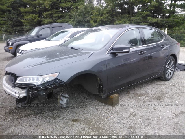 19UUB3F5XFA005579 - 2015 ACURA TLX TECH GRAY photo 2