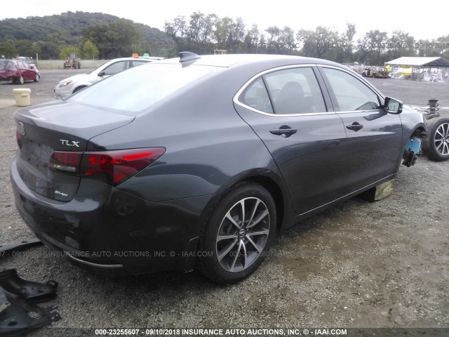 19UUB3F5XFA005579 - 2015 ACURA TLX TECH GRAY photo 4
