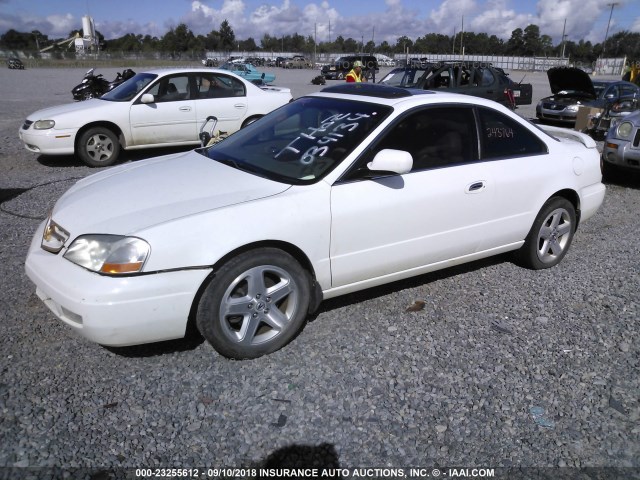 19UYA42651A034134 - 2001 ACURA 3.2CL TYPE-S WHITE photo 2