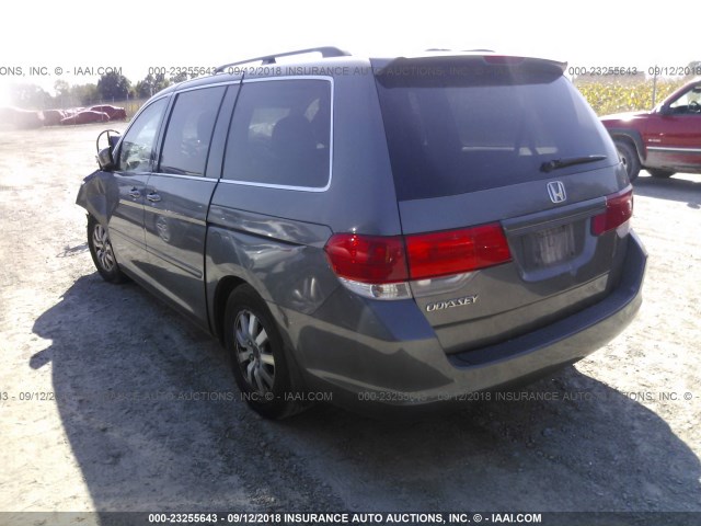 5FNRL38778B413130 - 2008 HONDA ODYSSEY EXL GRAY photo 3