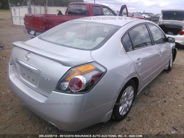 1N4AL2AP0AN480313 - 2010 NISSAN ALTIMA S SILVER photo 4