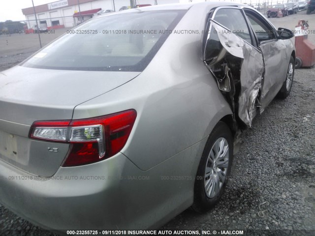 4T4BF1FK7ER423004 - 2014 TOYOTA CAMRY L/SE/LE/XLE Champagne photo 4