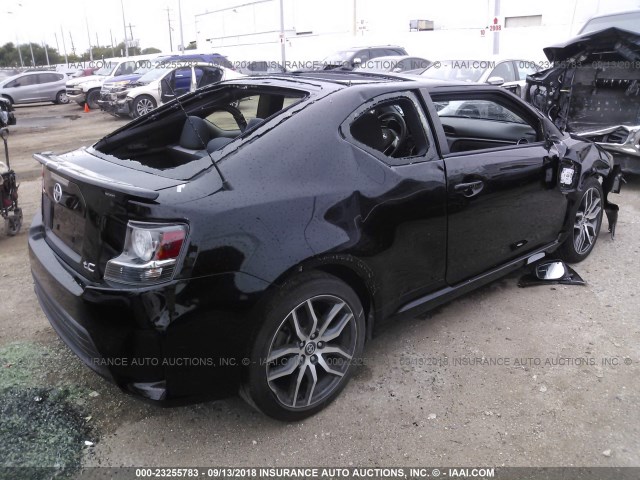 JTKJF5C72FJ013711 - 2015 TOYOTA SCION TC 黑色 照片 4