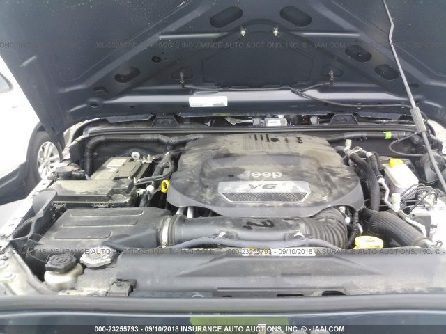 1C4AJWAG1GL339827 - 2016 JEEP WRANGLER SPORT 蓝色 照片 10