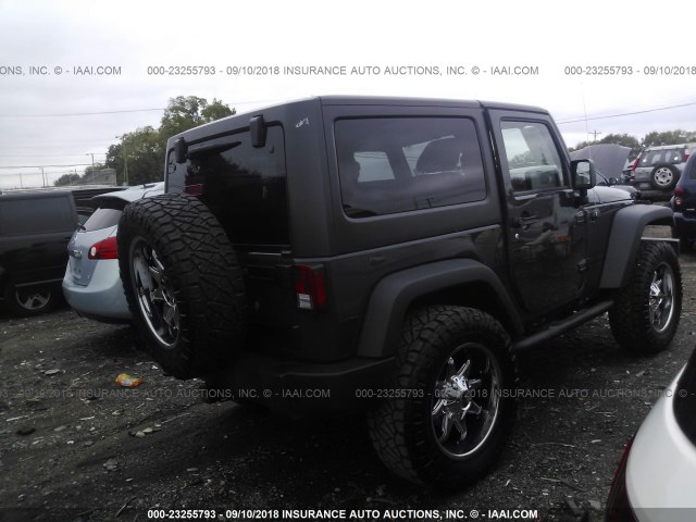 1C4AJWAG1GL339827 - 2016 JEEP WRANGLER SPORT 蓝色 照片 4