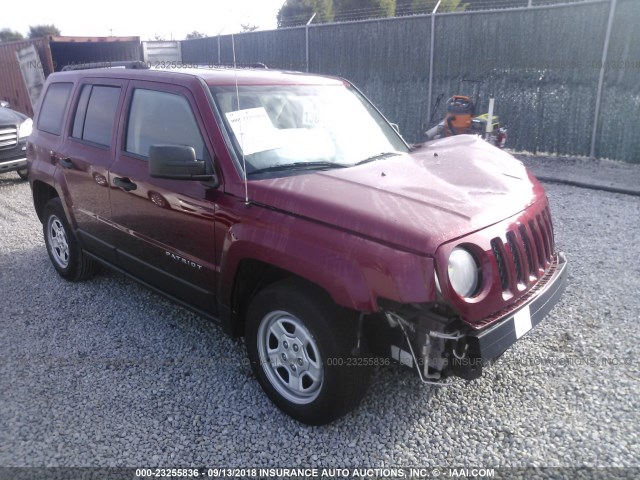 1C4NJPBAXED550470 - 2014 JEEP PATRIOT SPORT RED photo 1