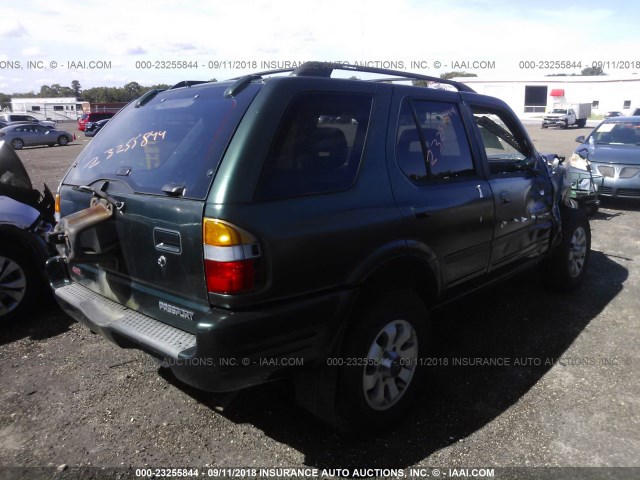 4S6CM58W2X4407380 - 1999 HONDA PASSPORT EX/LX GREEN photo 4