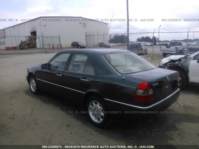 WDBHA22E1SF203336 - 1995 MERCEDES-BENZ C 220 GREEN photo 3