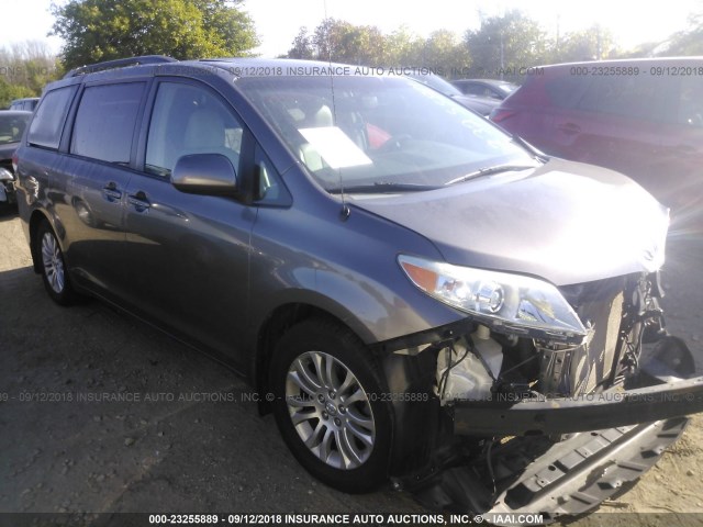 5TDYK3DC7BS040319 - 2011 TOYOTA SIENNA XLE/LIMITED GRAY photo 1