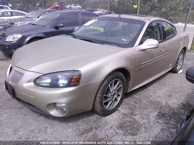 2G2WR544651241135 - 2005 PONTIAC GRAND PRIX GTP GOLD photo 2