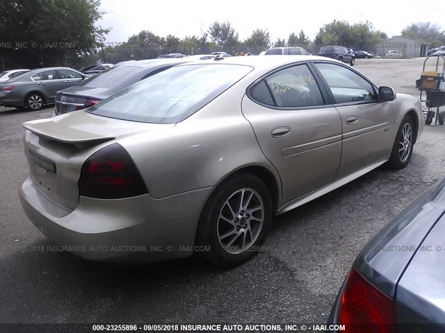 2G2WR544651241135 - 2005 PONTIAC GRAND PRIX GTP GOLD photo 4