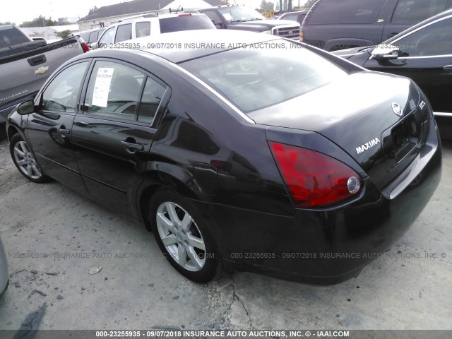 1N4BA41E86C805748 - 2006 NISSAN MAXIMA SE/SL BLACK photo 3