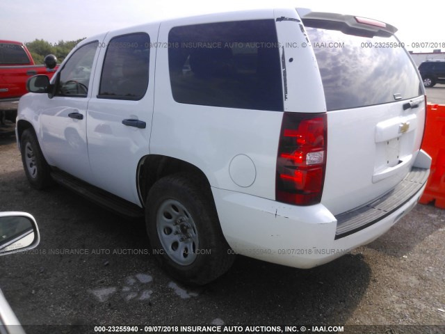 1GNLC2E07BR368349 - 2011 CHEVROLET TAHOE POLICE WHITE photo 3