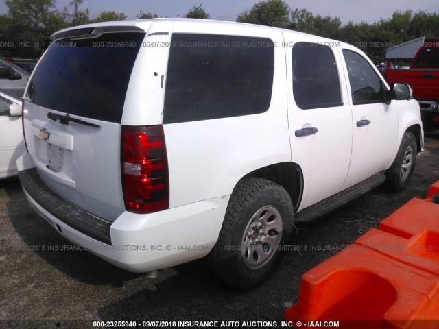 1GNLC2E07BR368349 - 2011 CHEVROLET TAHOE POLICE WHITE photo 4