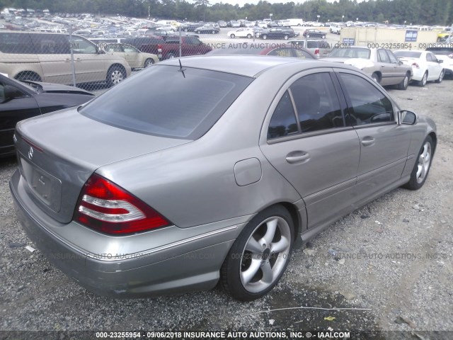 WDBRF52H16E019401 - 2006 MERCEDES-BENZ C GENERATION 2006 230 BEIGE photo 4