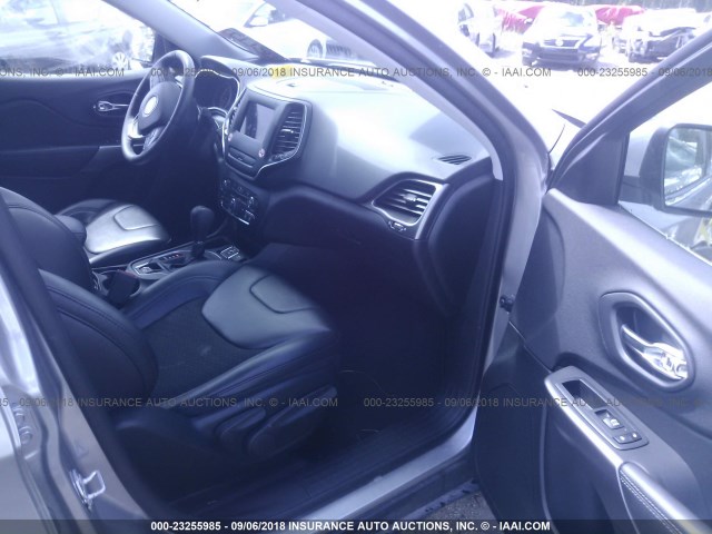 1C4PJLLB0KD184880 - 2019 JEEP CHEROKEE GRAY photo 5