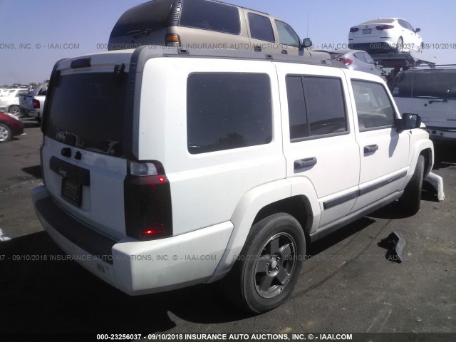 1J8HH48K76C214900 - 2006 JEEP COMMANDER WHITE photo 4