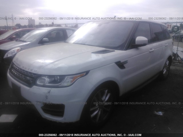 SALWG2KF9GA662451 - 2016 LAND ROVER RANGE ROVER SPORT SE WHITE photo 2